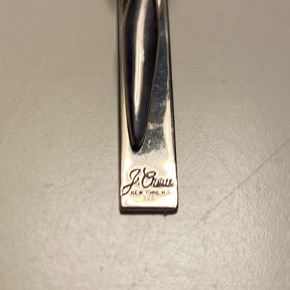 J.Crew Elegant Silver Tie Clip - Picture 4 of 4